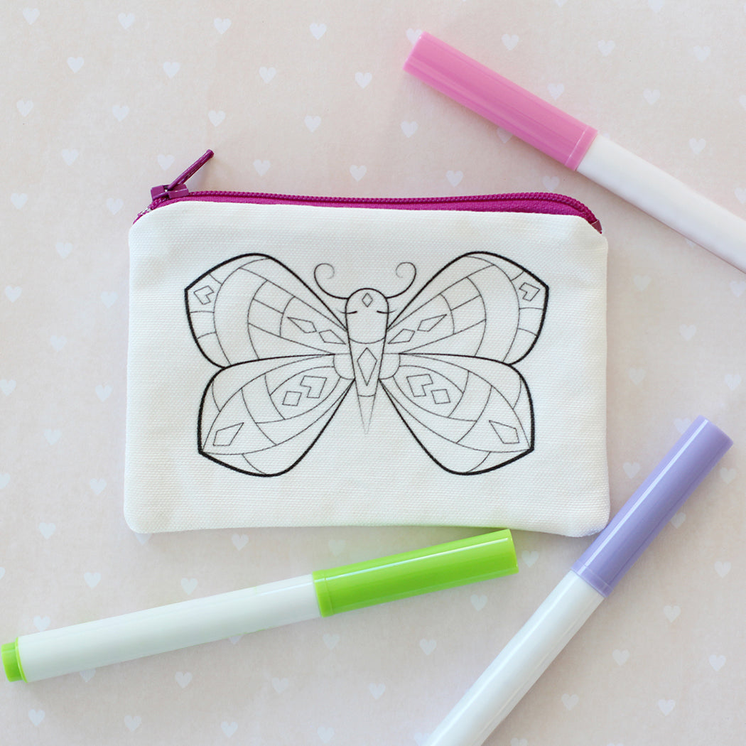 Butterfly Coloring Kit Coin Purse