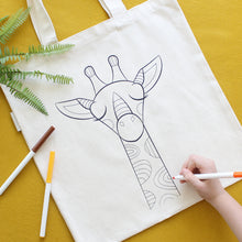 Giraffe Organic Coloring Kit Tote